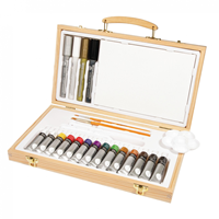 Set Acrílico Caja de Madera Daler Rowney Simply 26 piezas