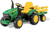 TRACTOR JOHN DEERE GROUND FORCE W/TRAILER